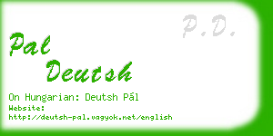 pal deutsh business card