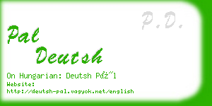 pal deutsh business card
